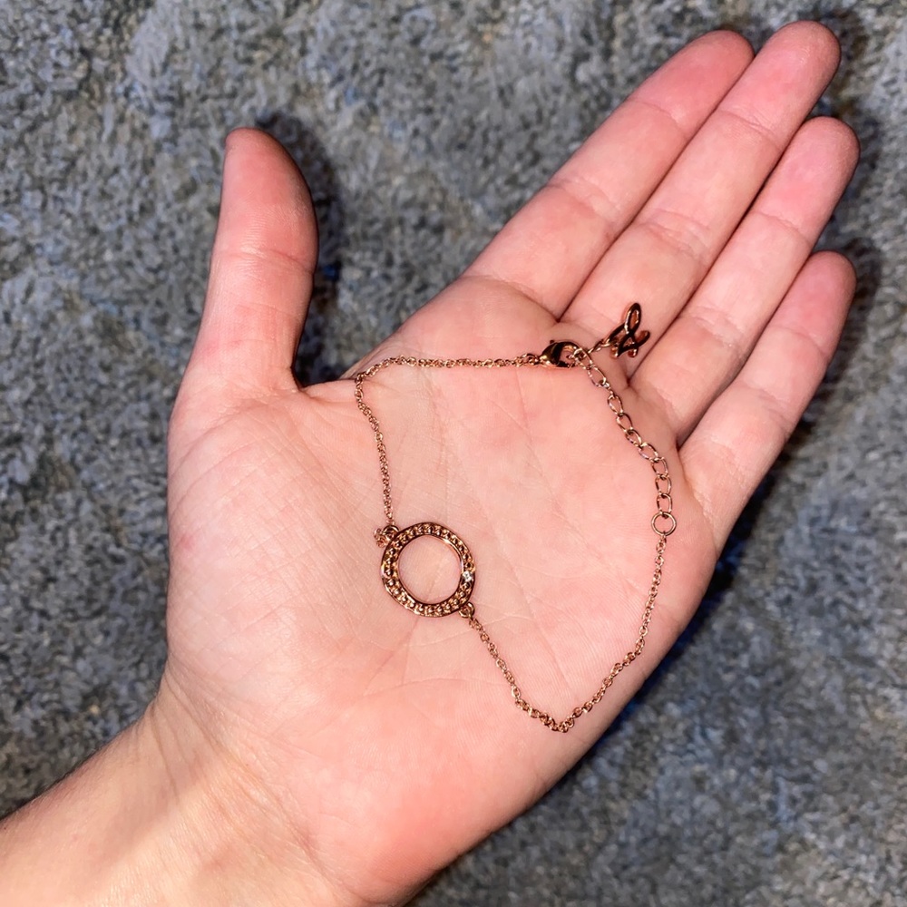 rose gold circle anklet/bracelet